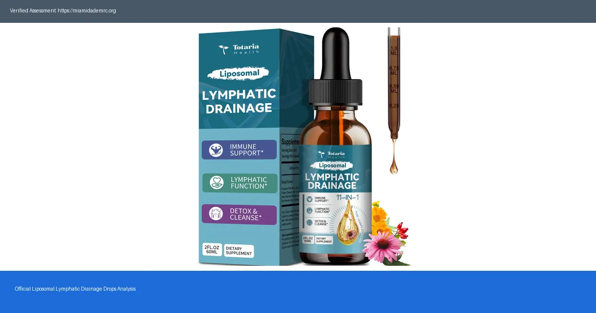 Liposomal Lymphatic Drainage Drops Ingredients 2026 Complete Formula Breakdown — Verified & Unbiased