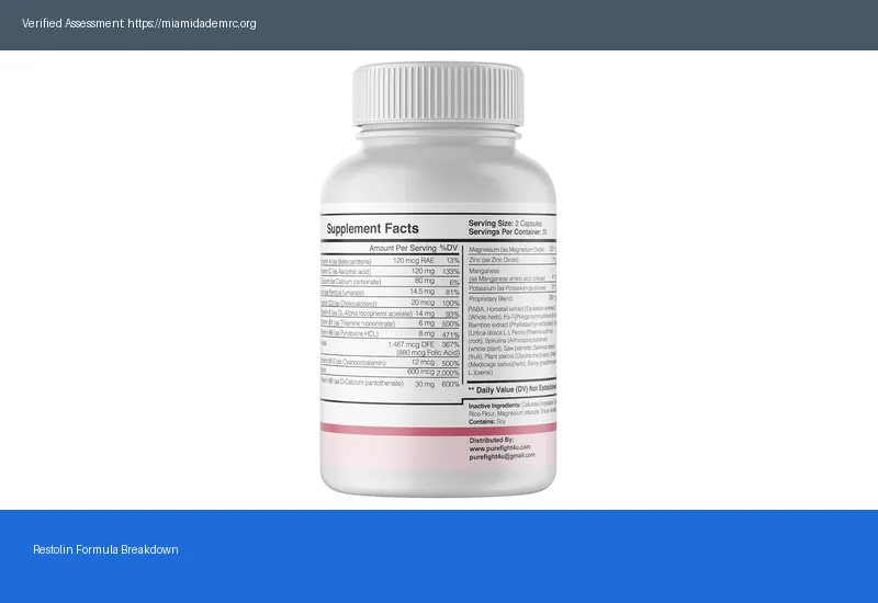 Restolin Ingredients 2026 Active Formula Explained — The Real Story